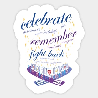 Fight Cancer - Relay for Life Luminaria Sticker